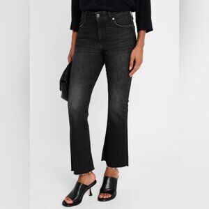 Frame Le Crop Mini Boot jeans, black Kerry color, size 31.